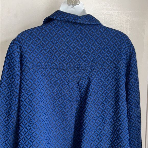 Pendleton Royal Midnight Geometric Button-Up Jacket – Size 16 ✨💙 - Picture 5 of 7